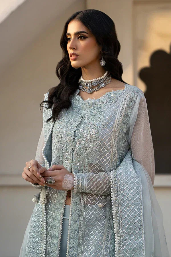Ittehad | Dilruba Wedding Formals | ESDR75-SUT-BLU - Rang-e-Khaas