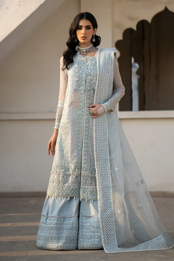 Ittehad | Dilruba Wedding Formals | ESDR75-SUT-BLU - Rang-e-Khaas