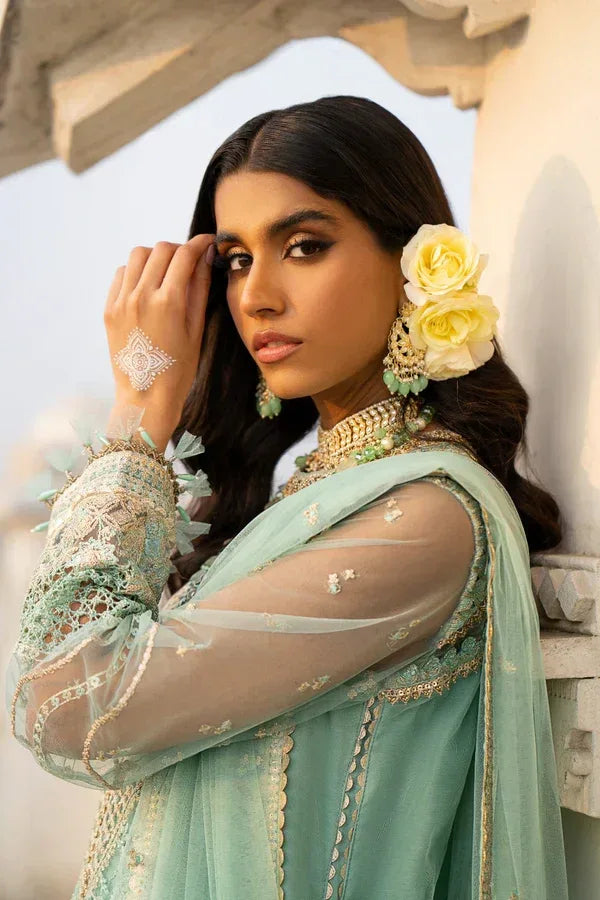 Ittehad | Dilruba Wedding Formals | ESDR76-SUT-GRN - Rang-e-Khaas