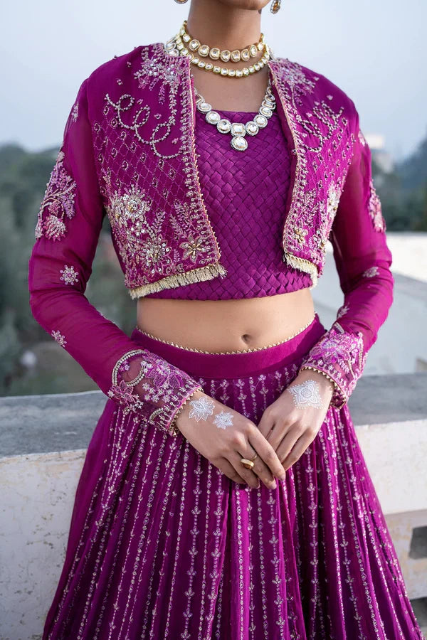 Ittehad | Dilruba Wedding Formals | ESDR77-SUT-PUP - Rang-e-Khaas