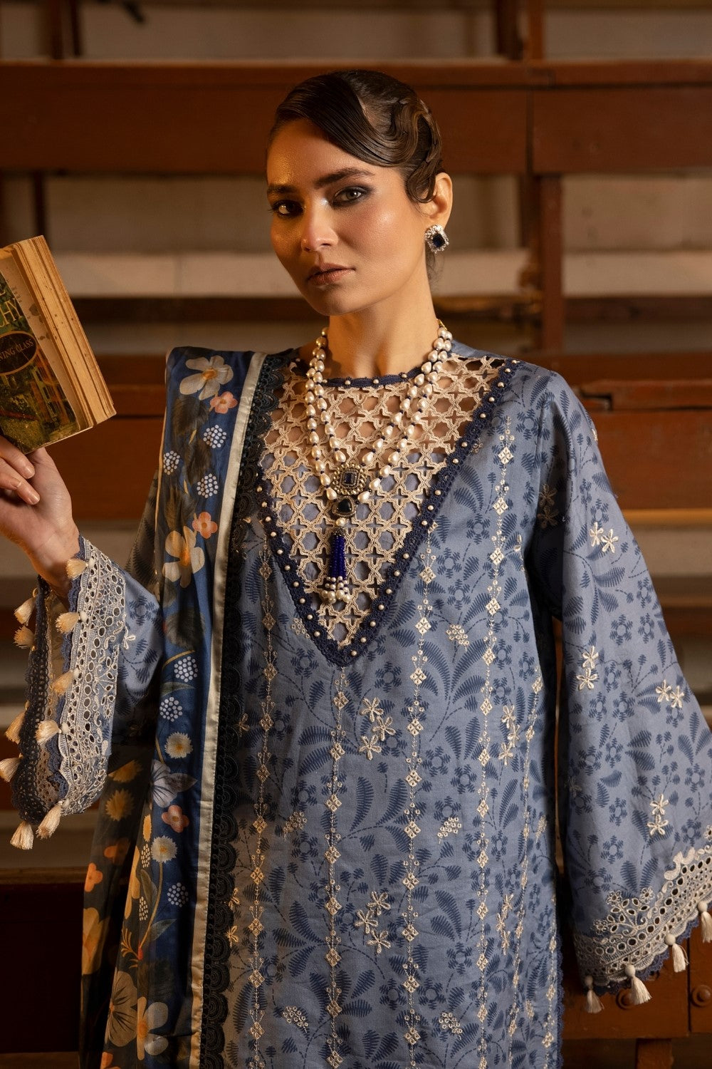 Ittehad | Embroidered Lawn | I-15 - Rang-e-Khaas