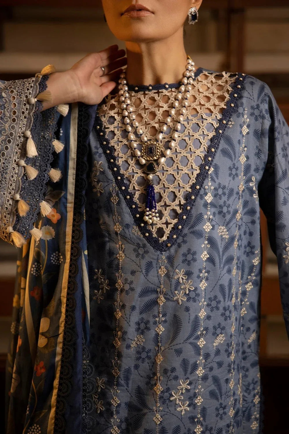Ittehad | Embroidered Lawn | I-15 - Rang-e-Khaas