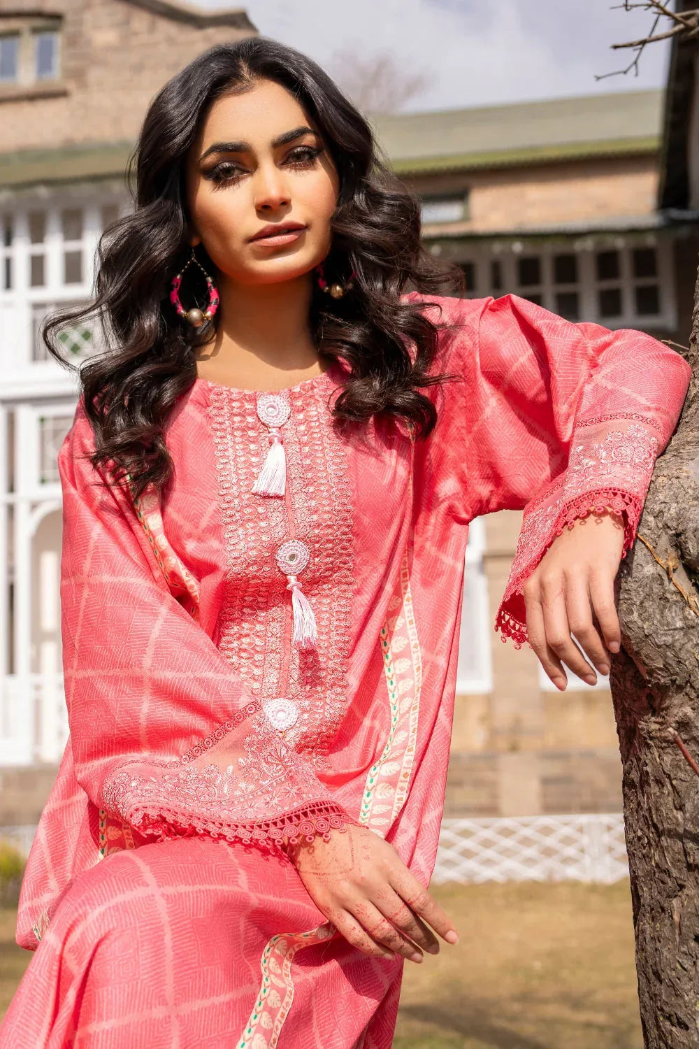 Ittehad | Embroidered Lawn | I-34 - Rang-e-Khaas