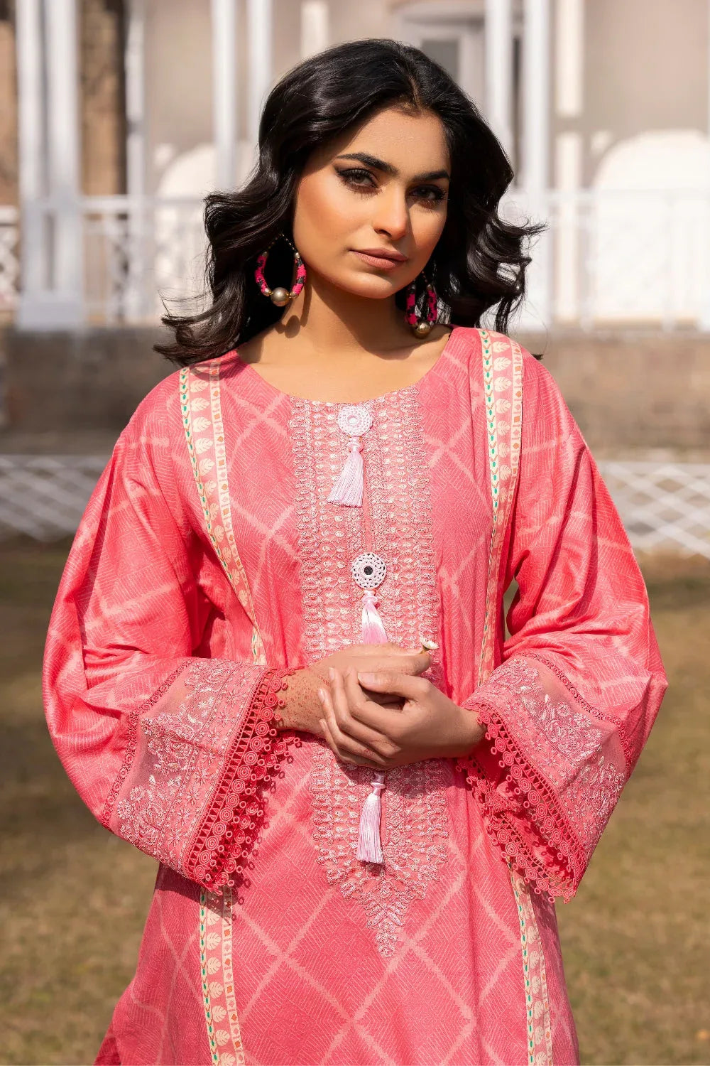 Ittehad | Embroidered Lawn | I-34 - Rang-e-Khaas
