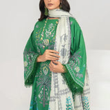 Ittehad | Printed Lawn 24 | IP3P04-3PS-GRN - Rang-e-Khaas
