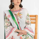 Ittehad | Printed Lawn 24 | IP3P05-3PS-OWH - Rang-e-Khaas