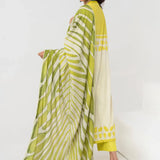 Ittehad | Printed Lawn 24 | IP3P06-3PS-LMN - Rang-e-Khaas