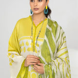Ittehad | Printed Lawn 24 | IP3P06-3PS-LMN - Rang-e-Khaas