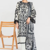 Ittehad | Printed Lawn 24 | IP3P08-3PS-LGY - Rang-e-Khaas