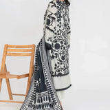 Ittehad | Printed Lawn 24 | IP3P08-3PS-LGY - Rang-e-Khaas