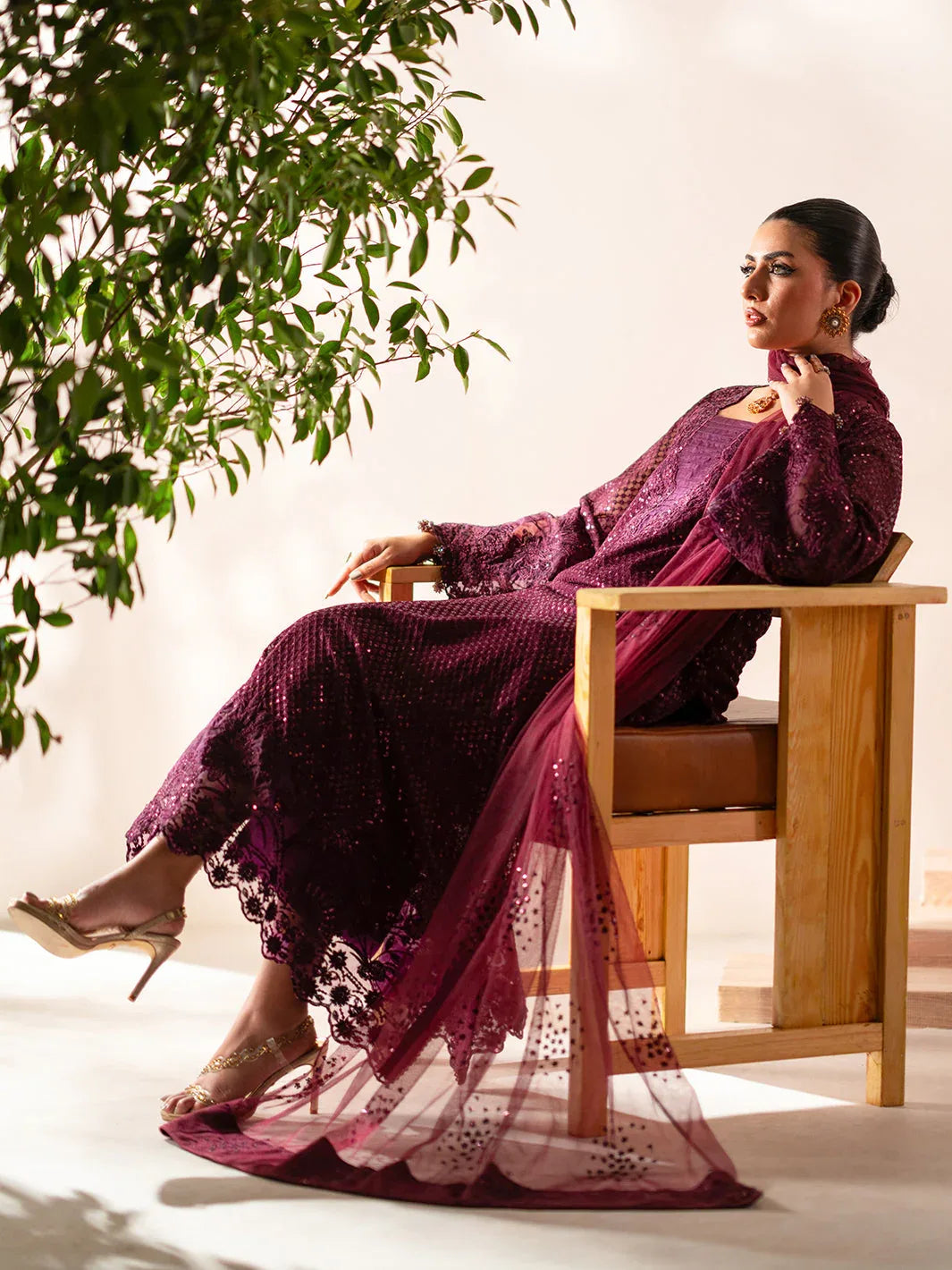 Izel | Stardust Luxury Collection | SLC-015-Elma - Rang-e-Khaas