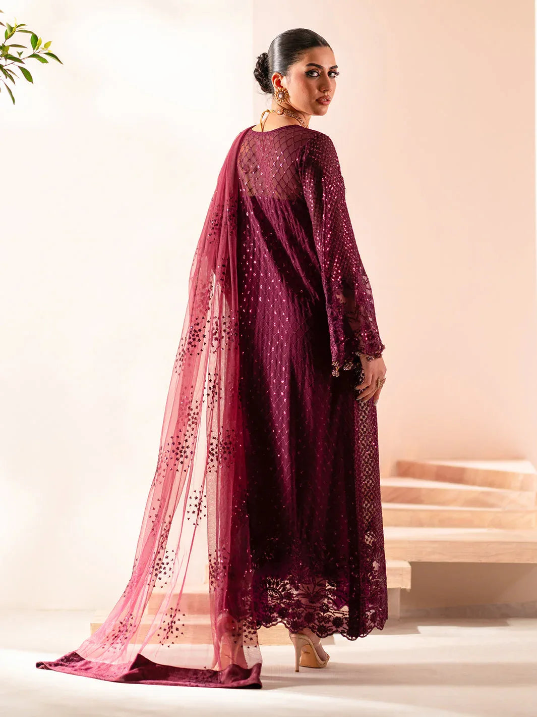 Izel | Stardust Luxury Collection | SLC-015-Elma - Rang-e-Khaas