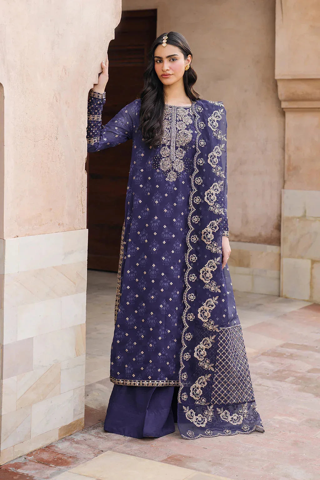 Iznik | Bandhani | UE-325 Embroidered Chiffon - Rang-e-Khaas