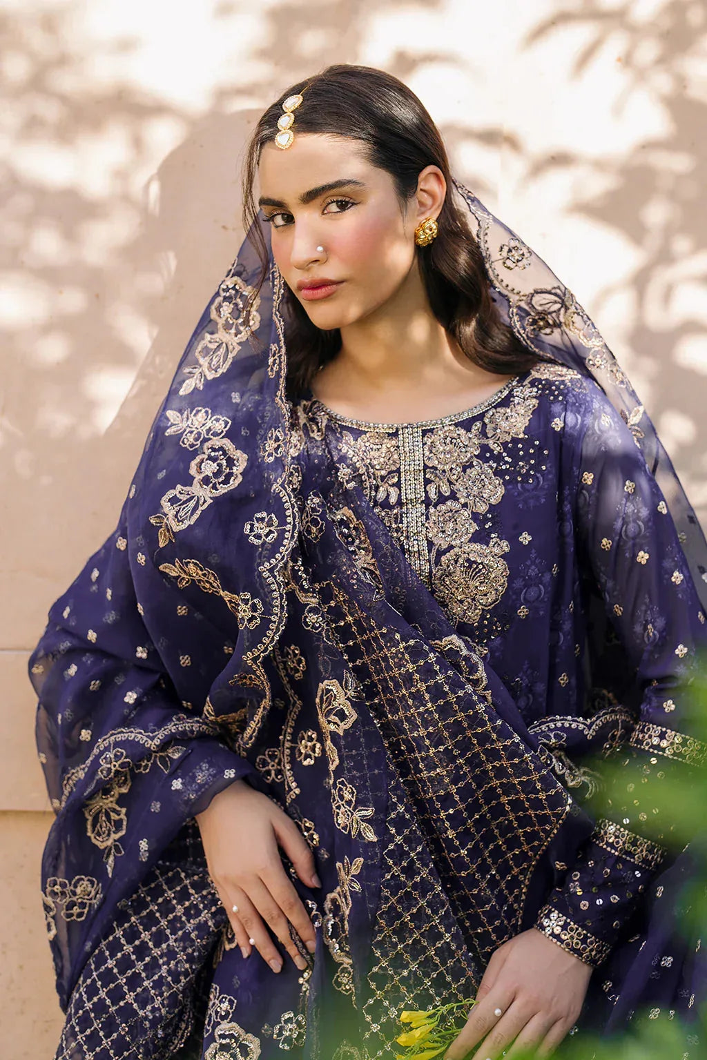Iznik | Bandhani | UE-325 Embroidered Chiffon - Rang-e-Khaas