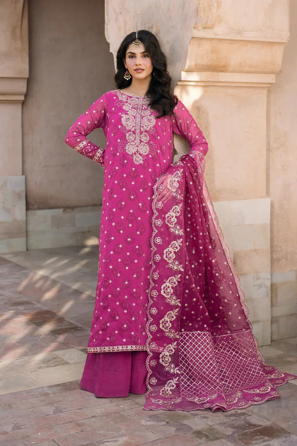 Iznik | Bandhani | UE-326 Embroidered Chiffon - Rang-e-Khaas