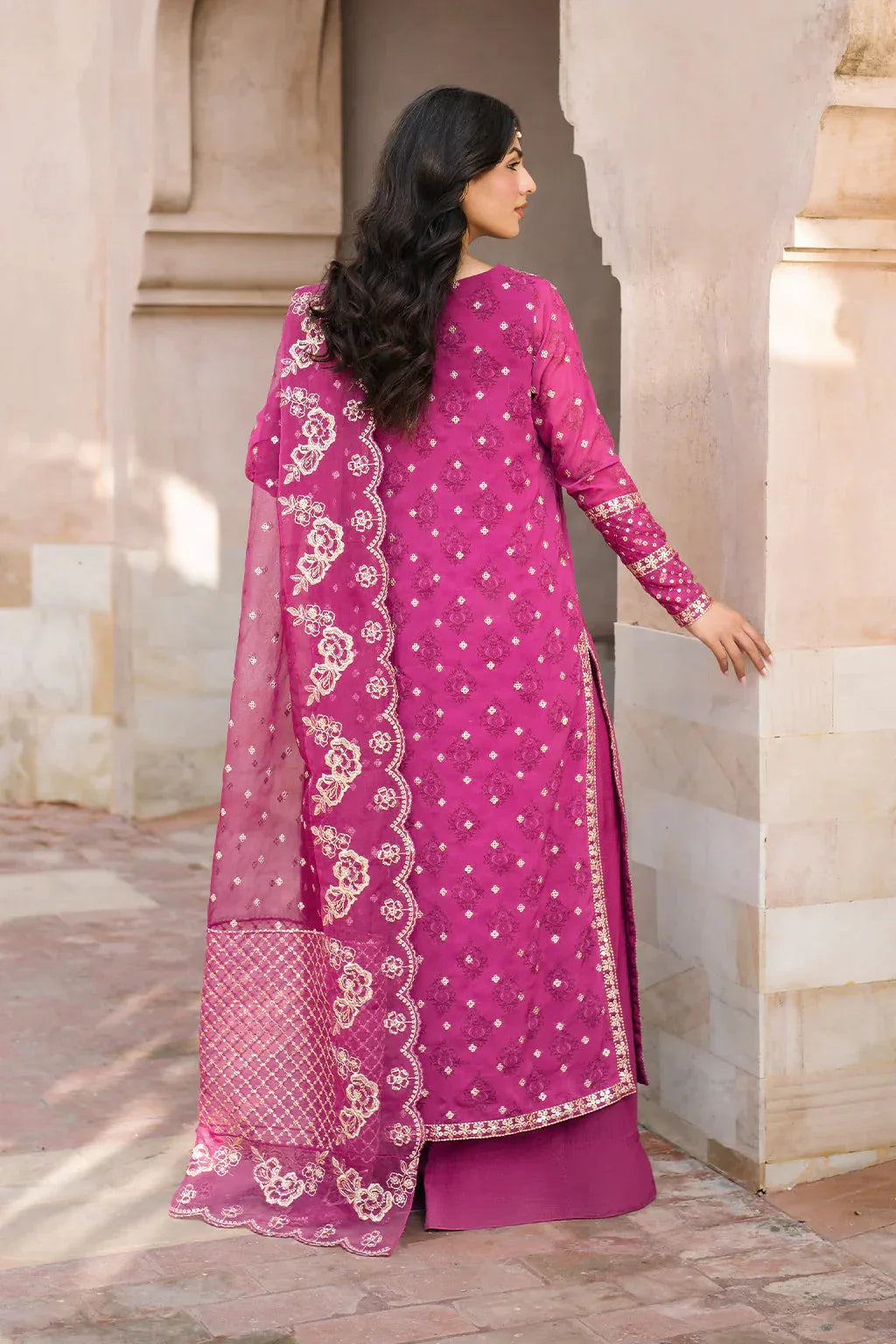 Iznik | Bandhani | UE-326 Embroidered Chiffon - Rang-e-Khaas