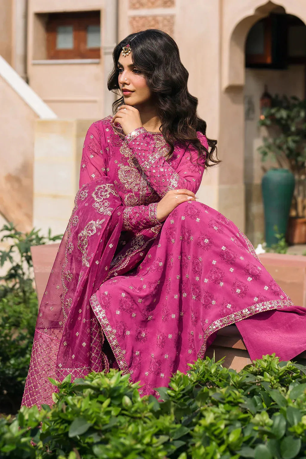 Iznik | Bandhani | UE-326 Embroidered Chiffon - Rang-e-Khaas