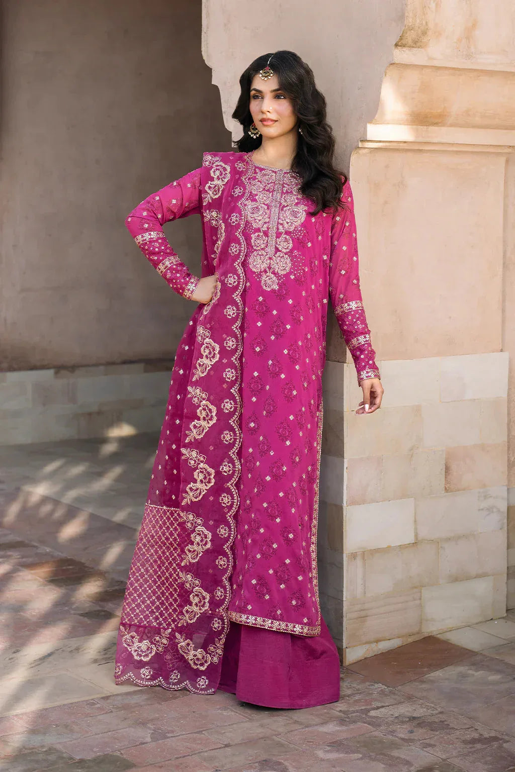 Iznik | Bandhani | UE-326 Embroidered Chiffon - Rang-e-Khaas