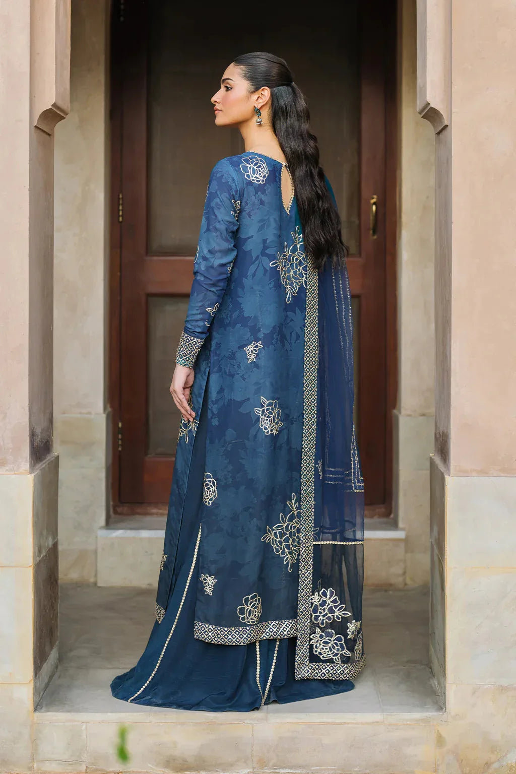 Iznik | Bandhani | UE-331 Embroidered Chiffon - Rang-e-Khaas
