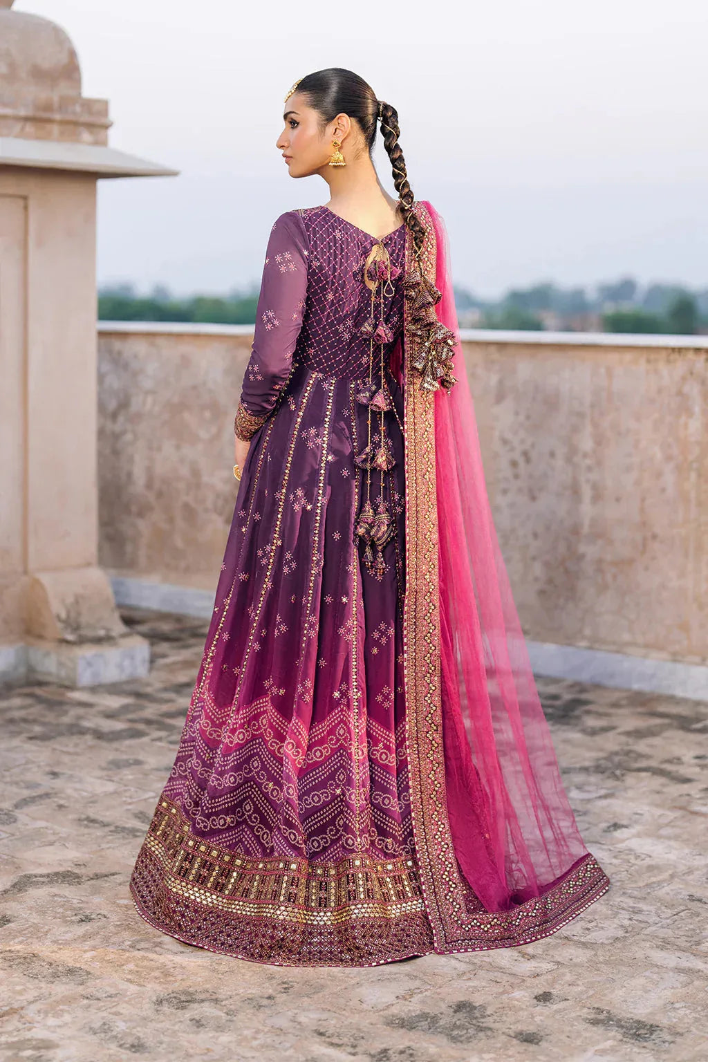 Iznik | Bandhani | UE-333 Embroidered Chiffon - Rang-e-Khaas