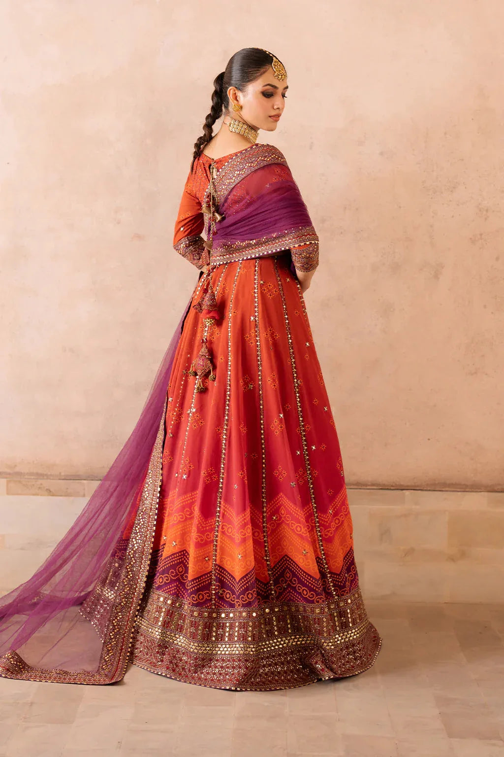 Iznik | Bandhani | UE-334 Embroidered Chiffon - Rang-e-Khaas