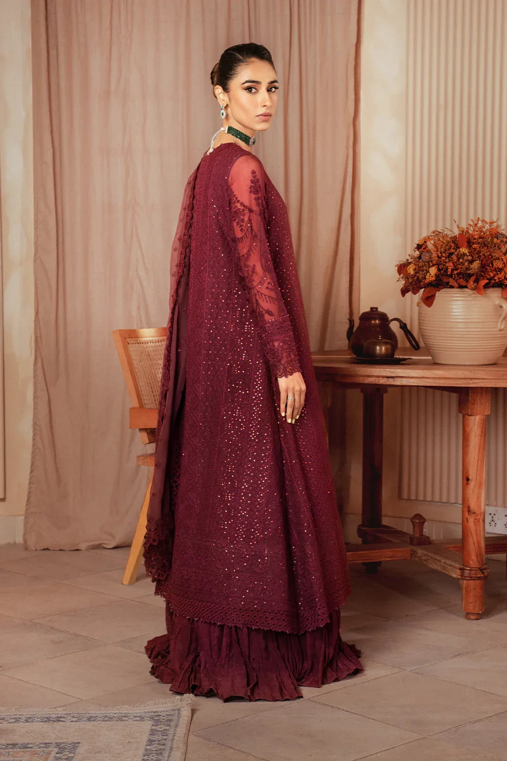 Iznik | Chiffonkari Formals | ICK-01 Embroidered Chiffon - Rang-e-Khaas