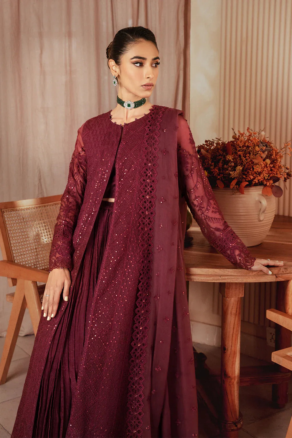 Iznik | Chiffonkari Formals | ICK-01 Embroidered Chiffon - Rang-e-Khaas