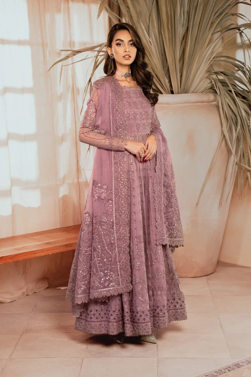 Iznik | Chiffonkari Formals | ICK-02 Embroidered Chiffon - Rang-e-Khaas