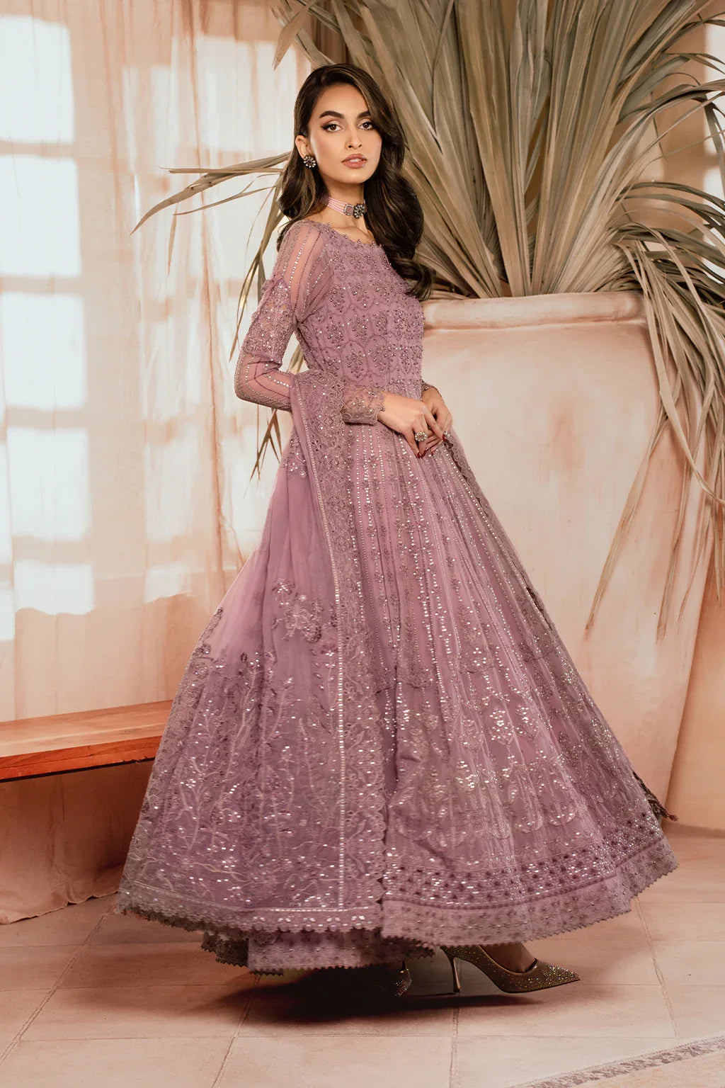 Iznik | Chiffonkari Formals | ICK-02 Embroidered Chiffon - Rang-e-Khaas