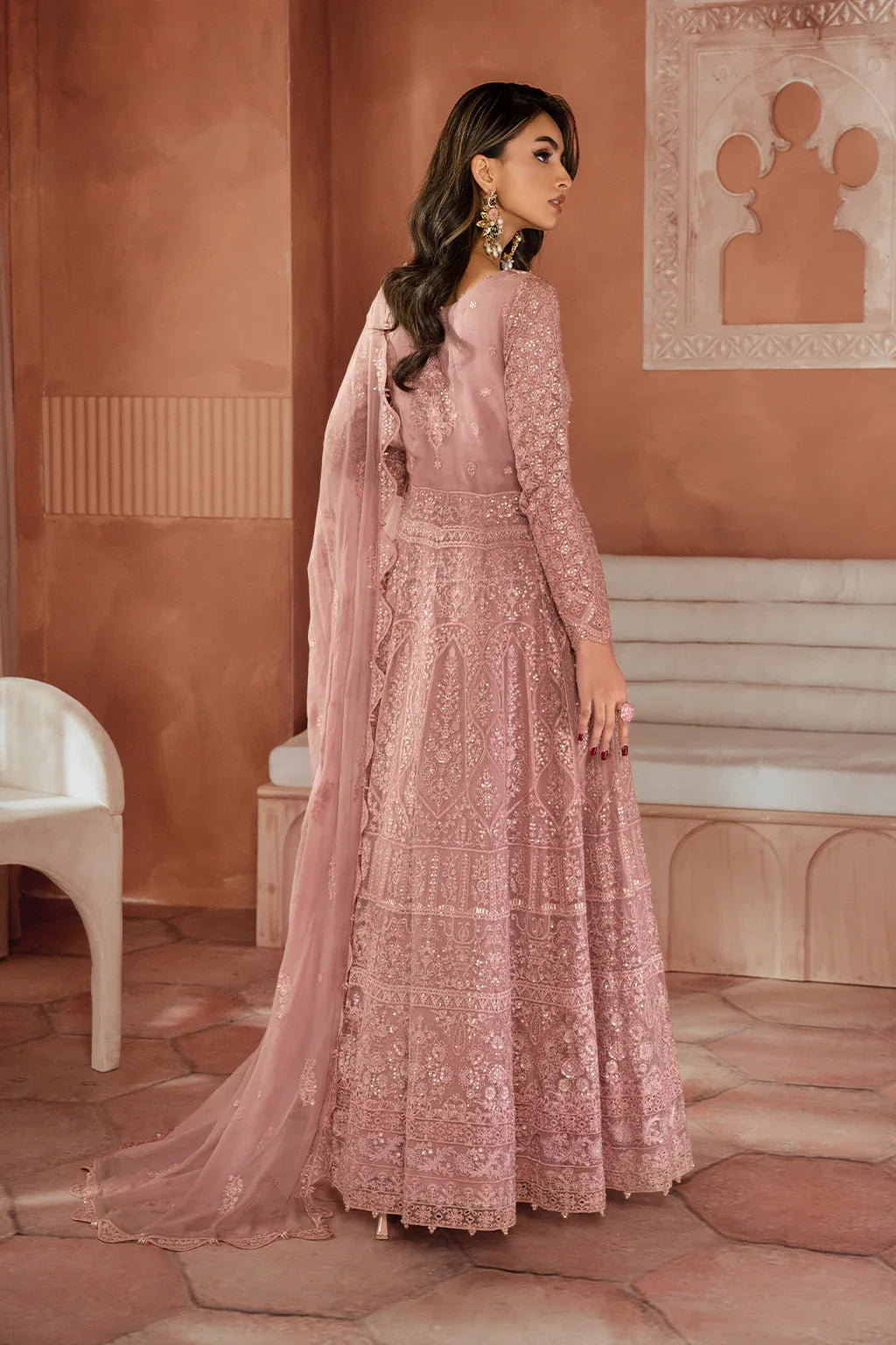 Iznik | Chiffonkari Formals | ICK-04 Embroidered Chiffon - Rang-e-Khaas