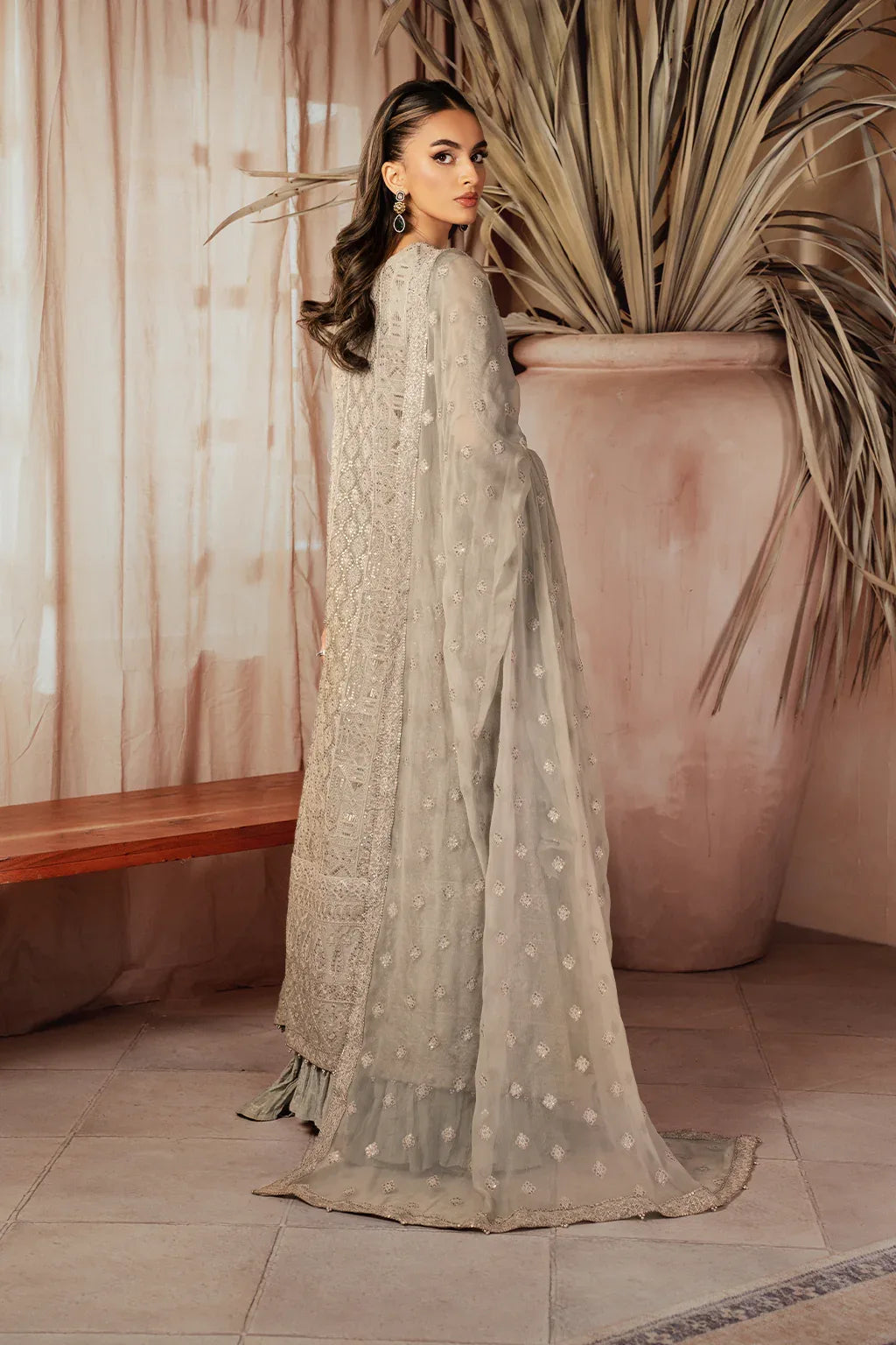 Iznik | Chiffonkari Formals | ICK-08 Embroidered Chiffon - Rang-e-Khaas