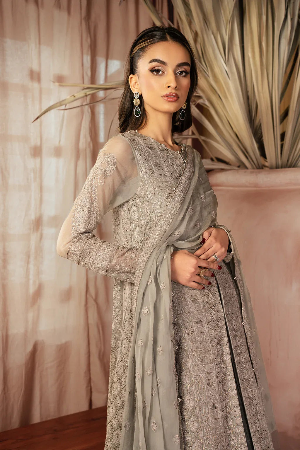Iznik | Chiffonkari Formals | ICK-08 Embroidered Chiffon - Rang-e-Khaas