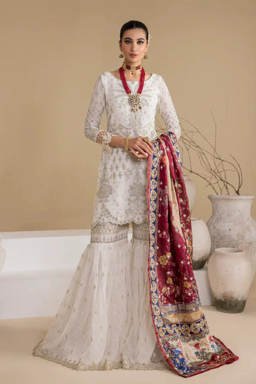 Iznik | Chinnon Chiffon | CC-24 BIANCA - Rang-e-Khaas