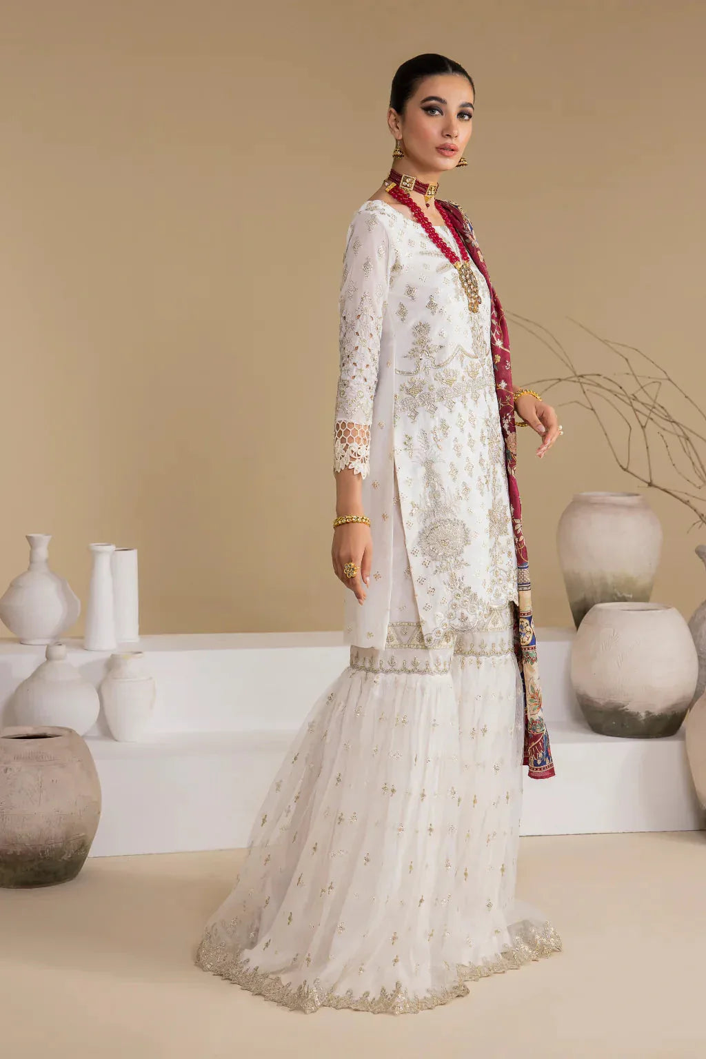 Iznik | Chinnon Chiffon | CC-24 BIANCA - Rang-e-Khaas