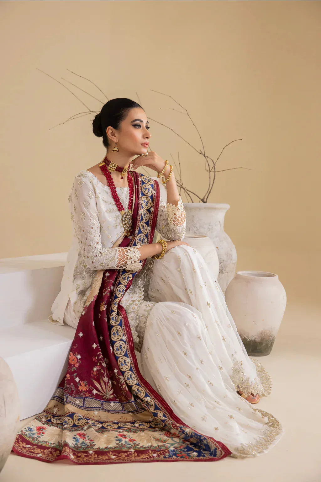Iznik | Chinnon Chiffon | CC-24 BIANCA - Rang-e-Khaas