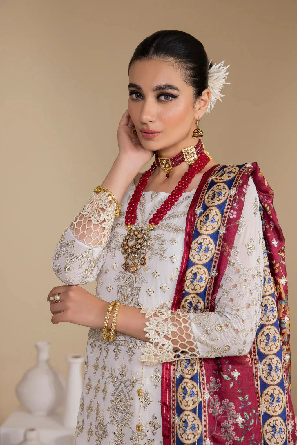 Iznik | Chinnon Chiffon | CC-24 BIANCA - Rang-e-Khaas