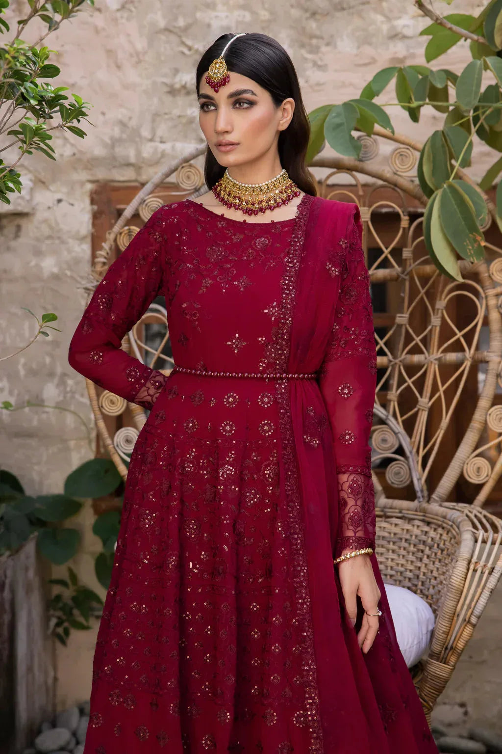 Iznik | Chinnon Chiffon | CC-29 ROSALIE - Rang-e-Khaas