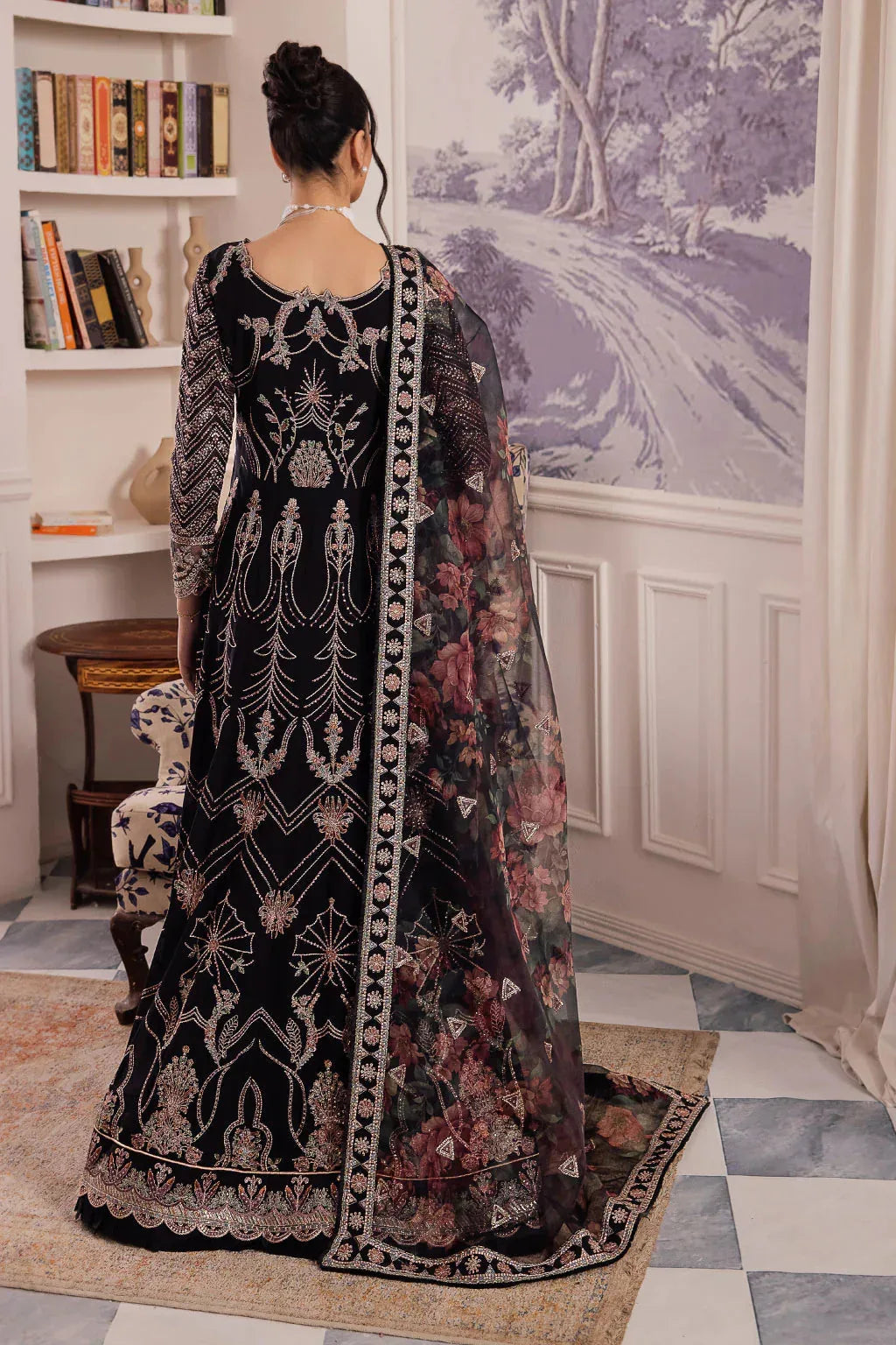 Iznik | Chinnon Chiffon | CC-32 KIAH - Rang-e-Khaas