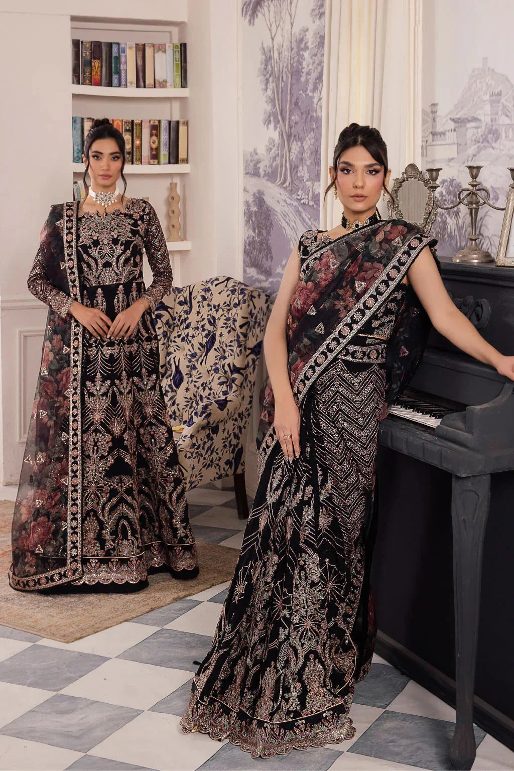 Iznik | Chinnon Chiffon | CC-32 KIAH - Rang-e-Khaas