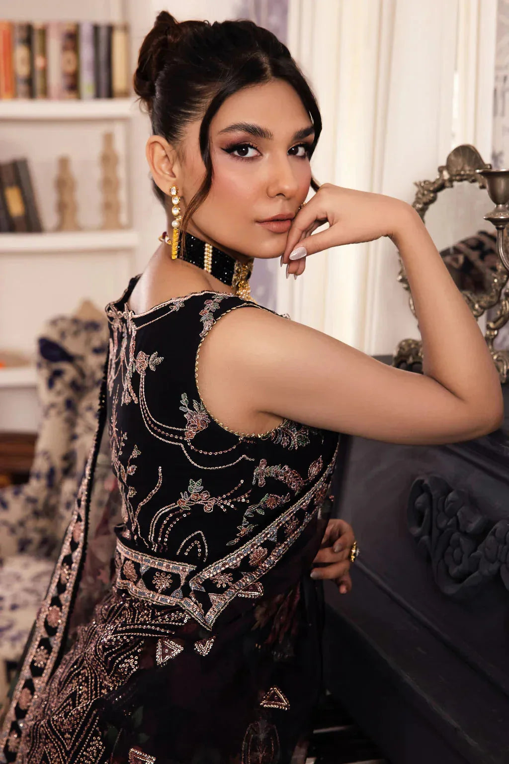 Iznik | Chinnon Chiffon | CC-32 KIAH - Rang-e-Khaas