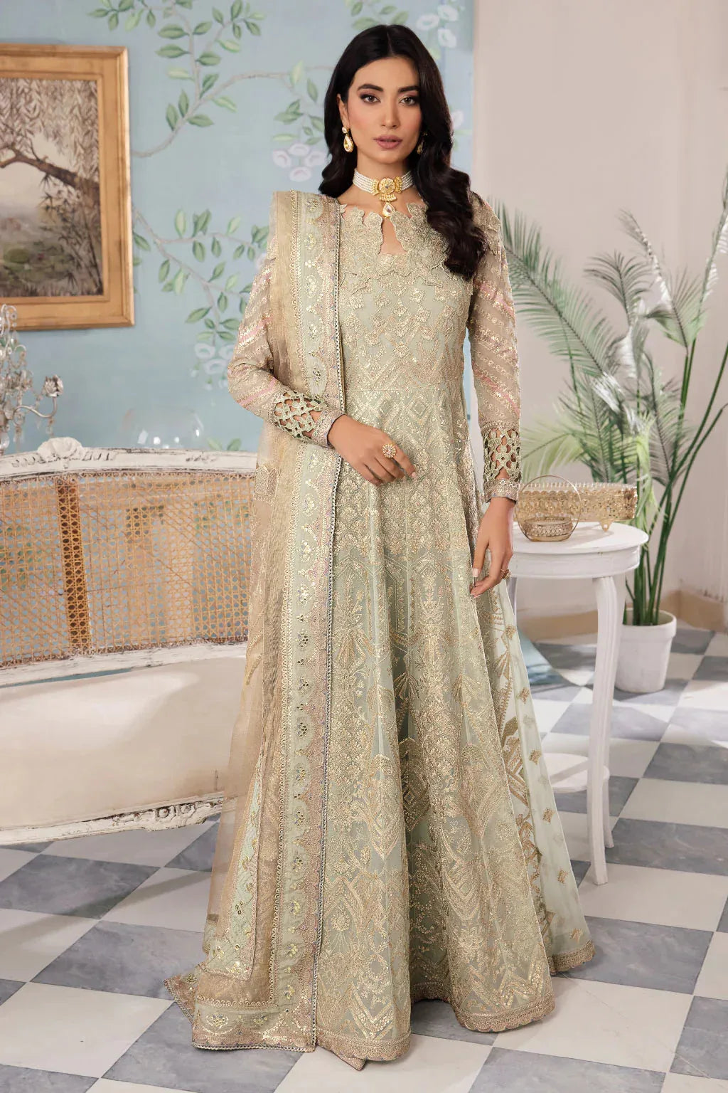 Iznik | Chinnon Chiffon | CC-33 QIANA - Rang-e-Khaas
