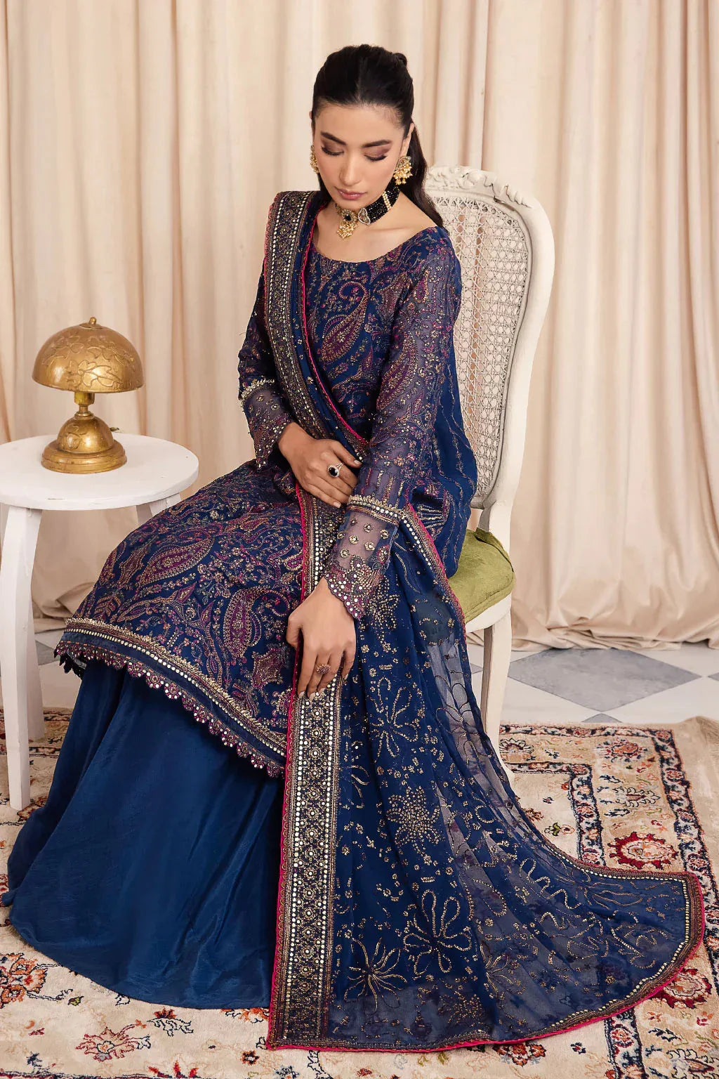 Iznik | Chinnon Chiffon | CC-34 ASHAH - Rang-e-Khaas