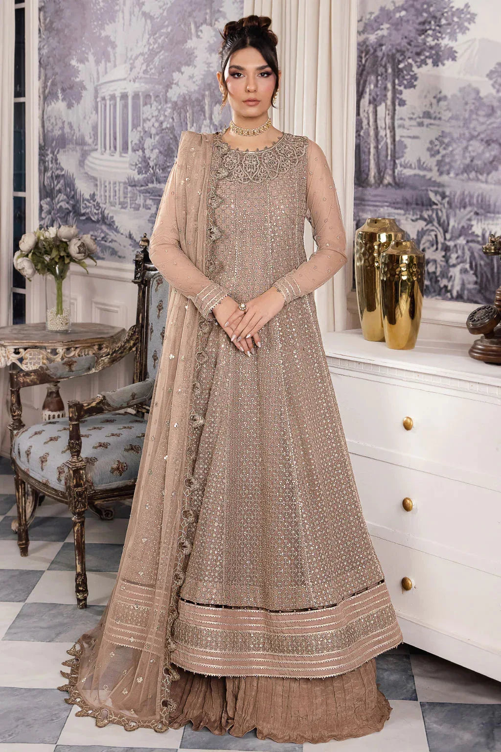 Iznik | Chinnon Chiffon | CC-36 DAMIYAH - Rang-e-Khaas