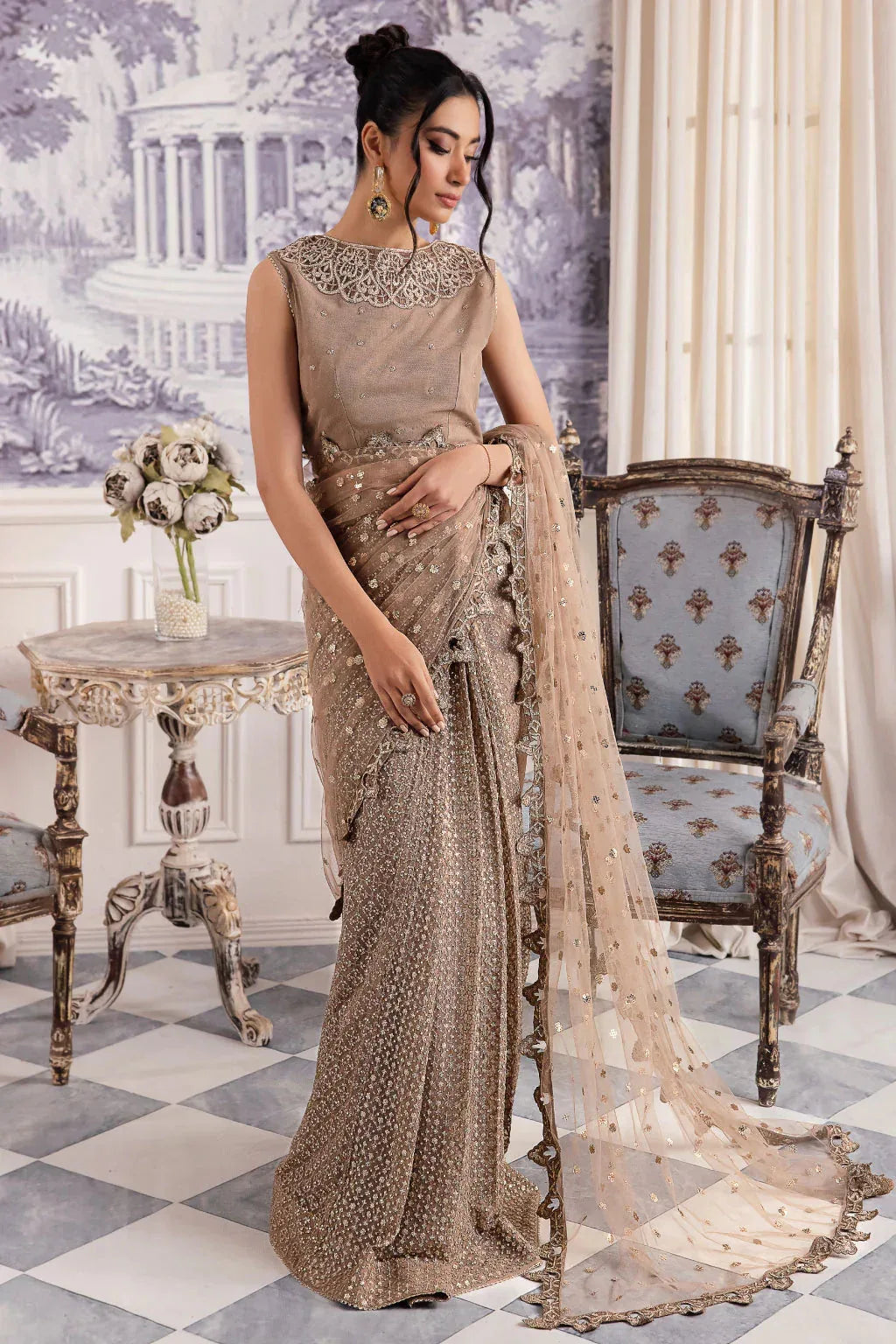 Iznik | Chinnon Chiffon | CC-36 DAMIYAH - Rang-e-Khaas