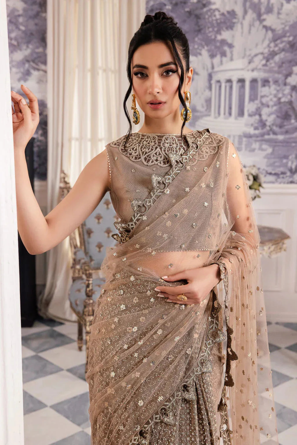 Iznik | Chinnon Chiffon | CC-36 DAMIYAH - Rang-e-Khaas
