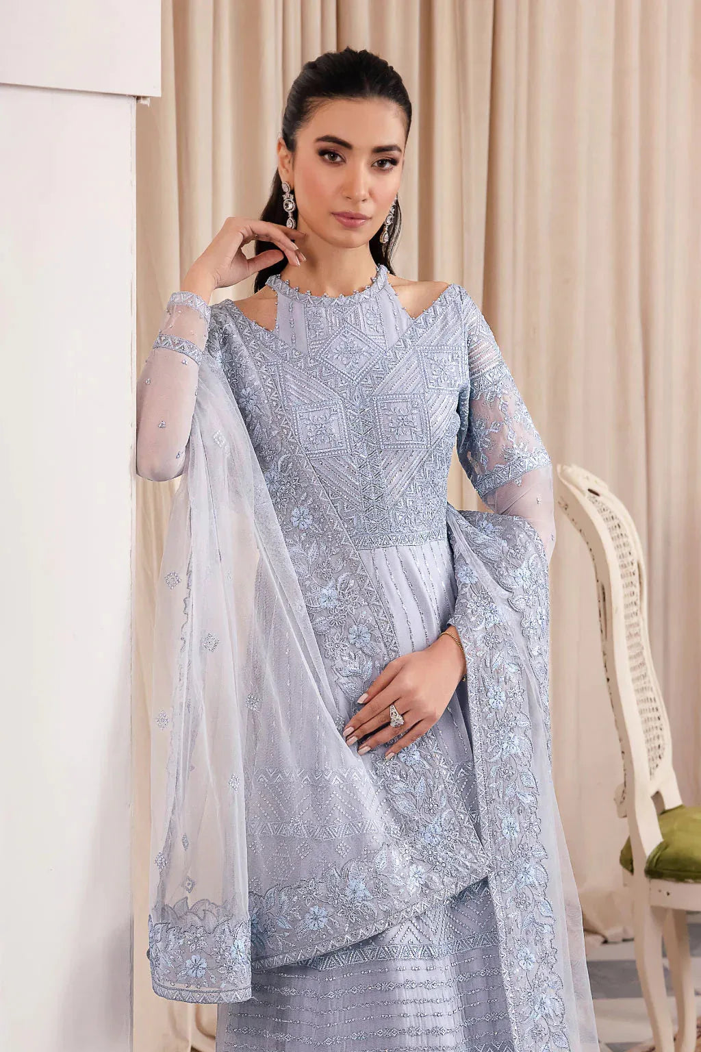 Iznik | Chinnon Chiffon | CC-38 IZARA - Rang-e-Khaas