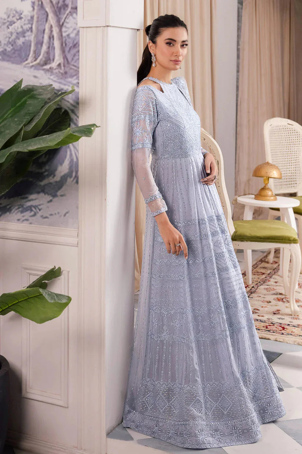 Iznik | Chinnon Chiffon | CC-38 IZARA - Rang-e-Khaas