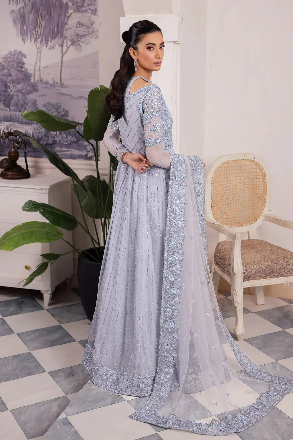 Iznik | Chinnon Chiffon | CC-38 IZARA - Rang-e-Khaas
