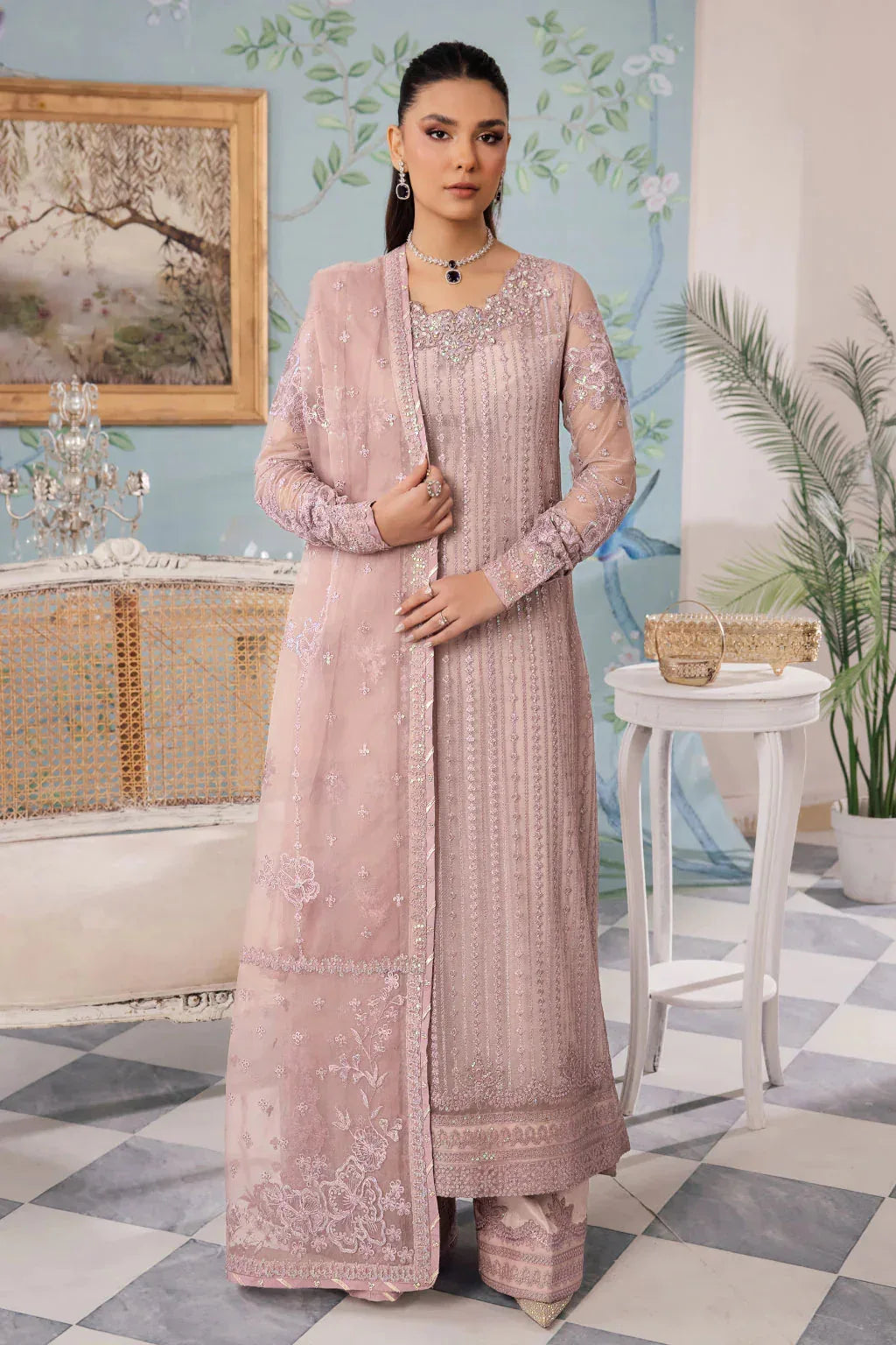 Iznik | Chinnon Chiffon | CC-39 BAREEN - Rang-e-Khaas