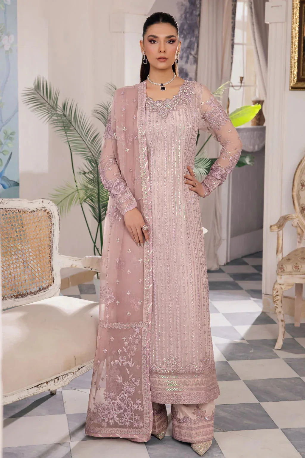 Iznik | Chinnon Chiffon | CC-39 BAREEN - Rang-e-Khaas